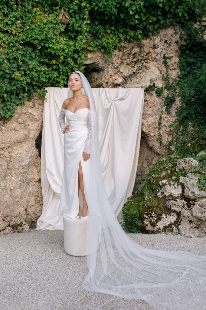 Editorial bridal portrait